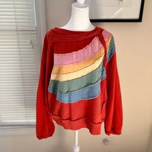 Colorful Striped Women's Sweater